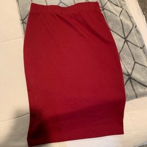 Red Pencil Skirt